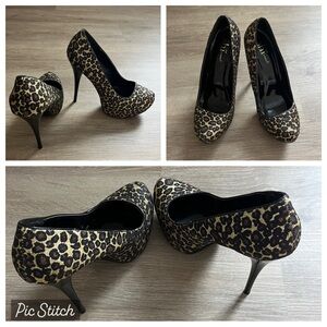 Leopard Print Stiletto Heels